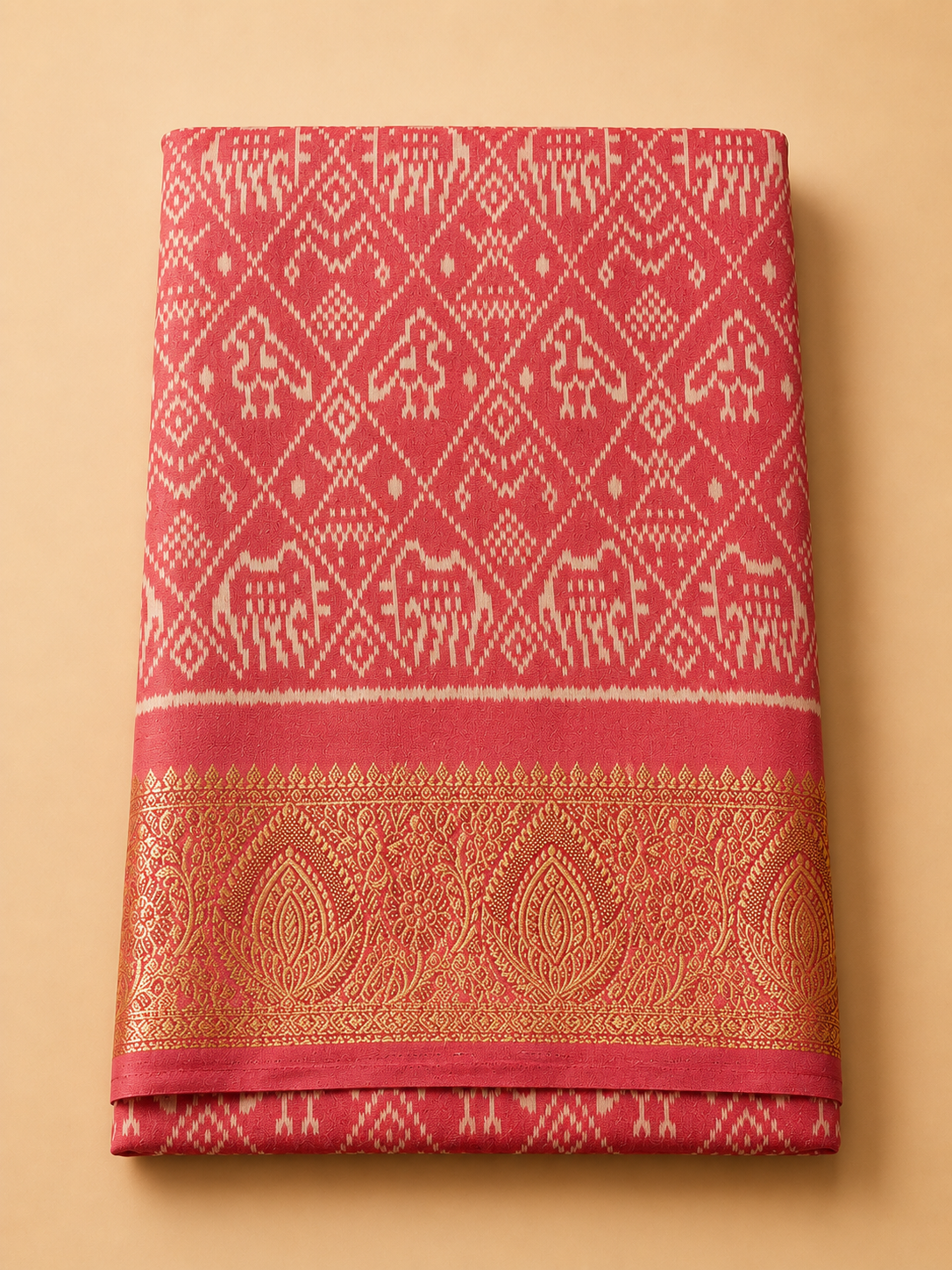Rangriti Patola Silk Saree with Designer Blouse