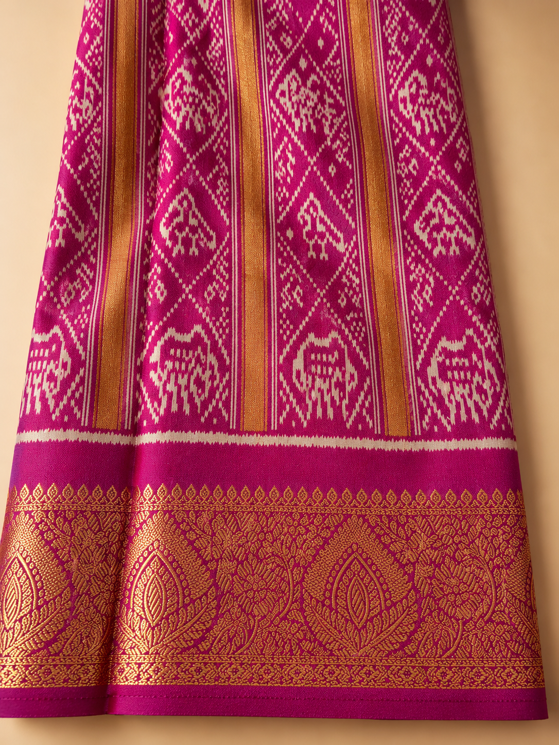 Rangriti Patola Silk Saree with Designer Blouse
