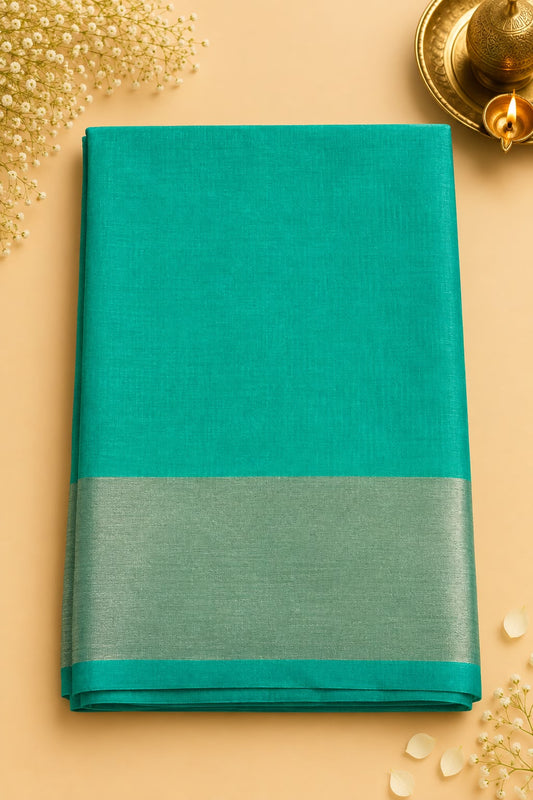 Saanjh Soft Cotton Saree (Mint)