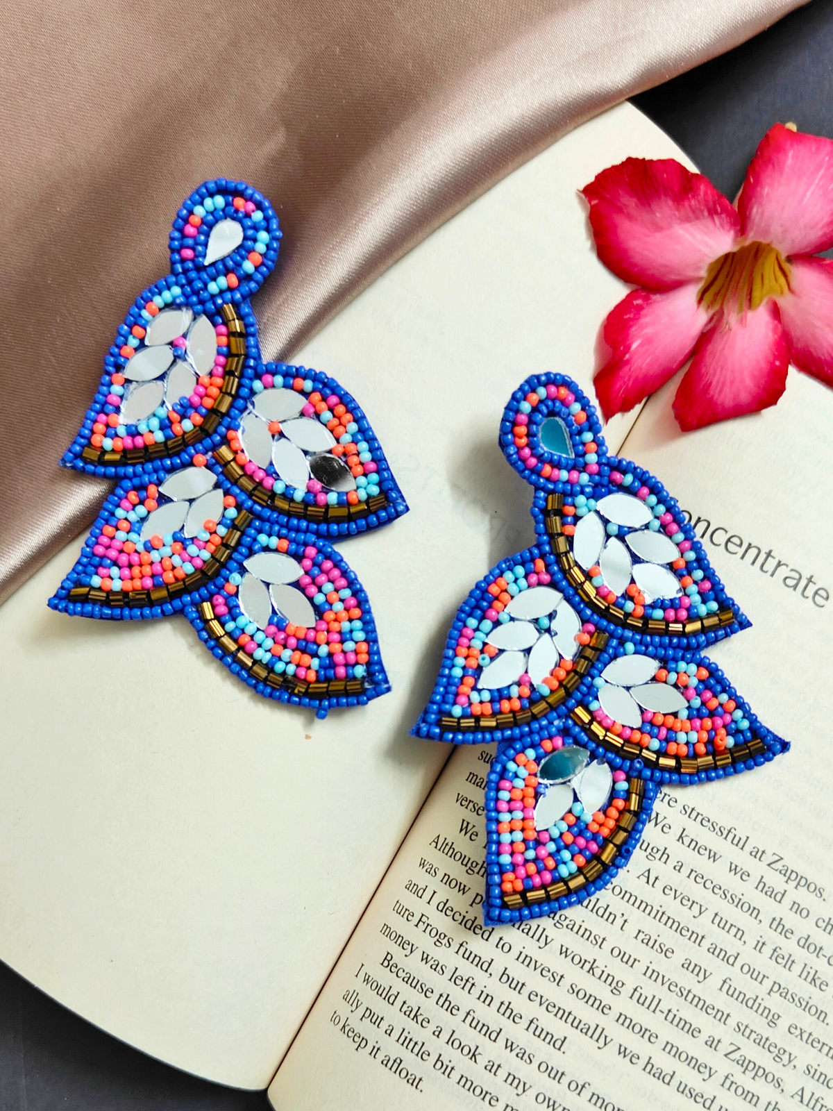 The Beady Crumb Earrings in Multicolor