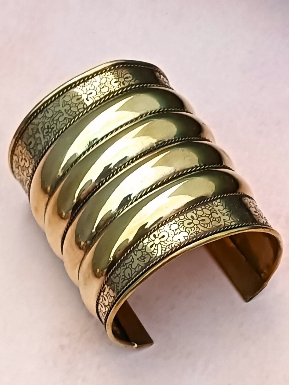 The Exotica Metal Hooped Golden Handcuff