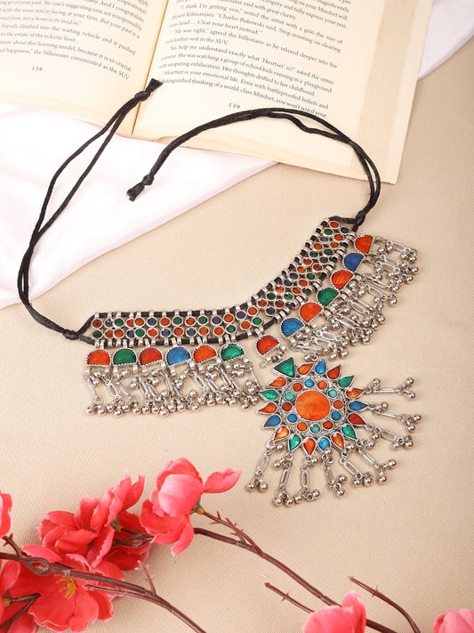The Divine Surya Kiran Necklace in Multicolor