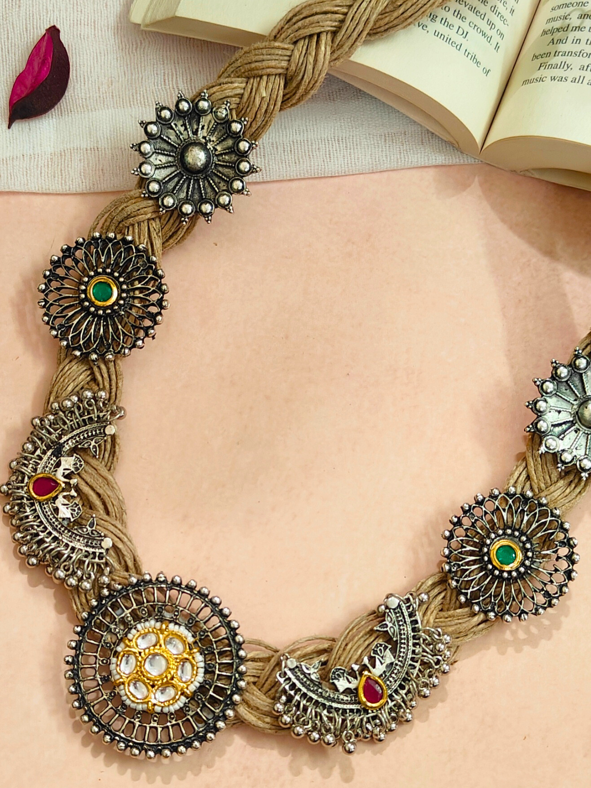 The Crescentonomy Jute Necklace
