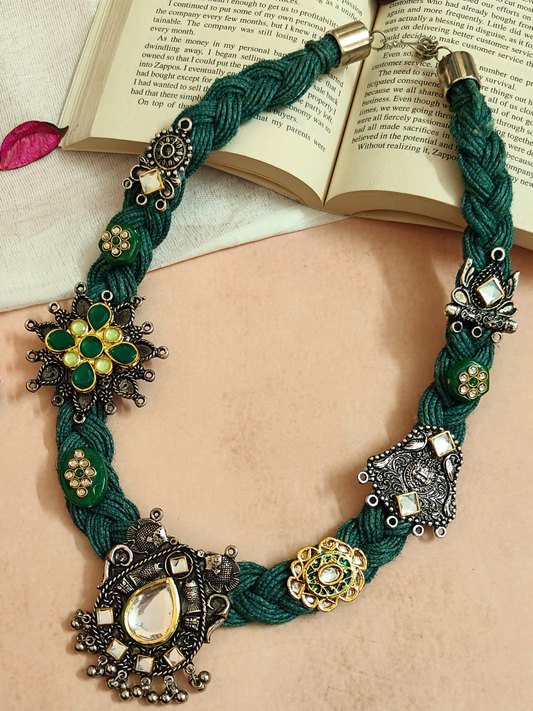The Green Mellow Jute Necklace