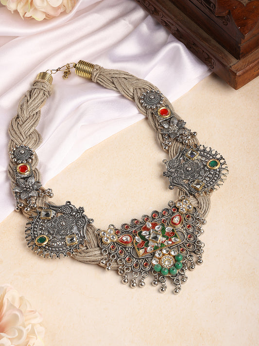 Ethereal Earth Jute Necklace