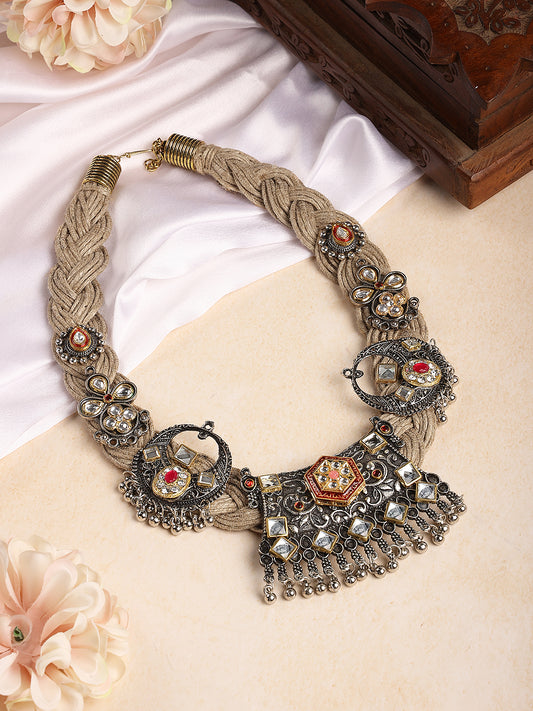 Nature's Embrace Jute Necklace