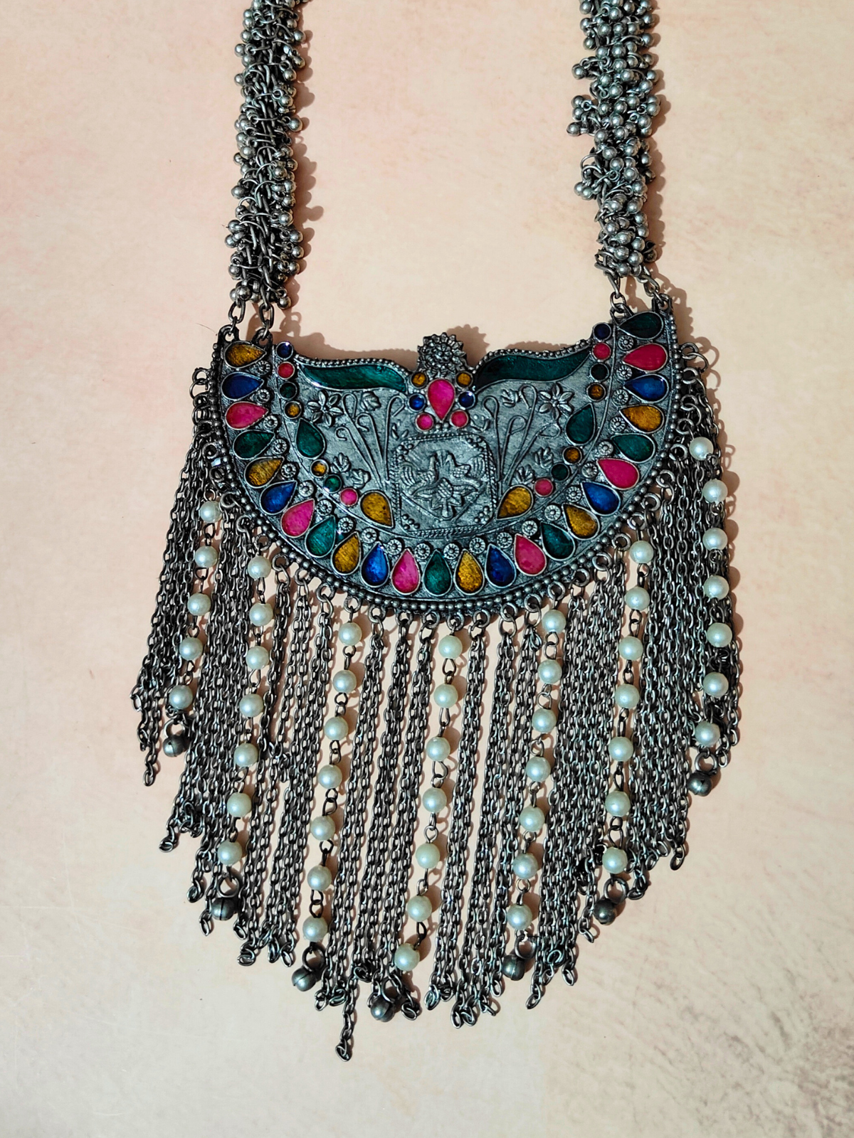 The Meenakari Fillis Stringed Necklace Set