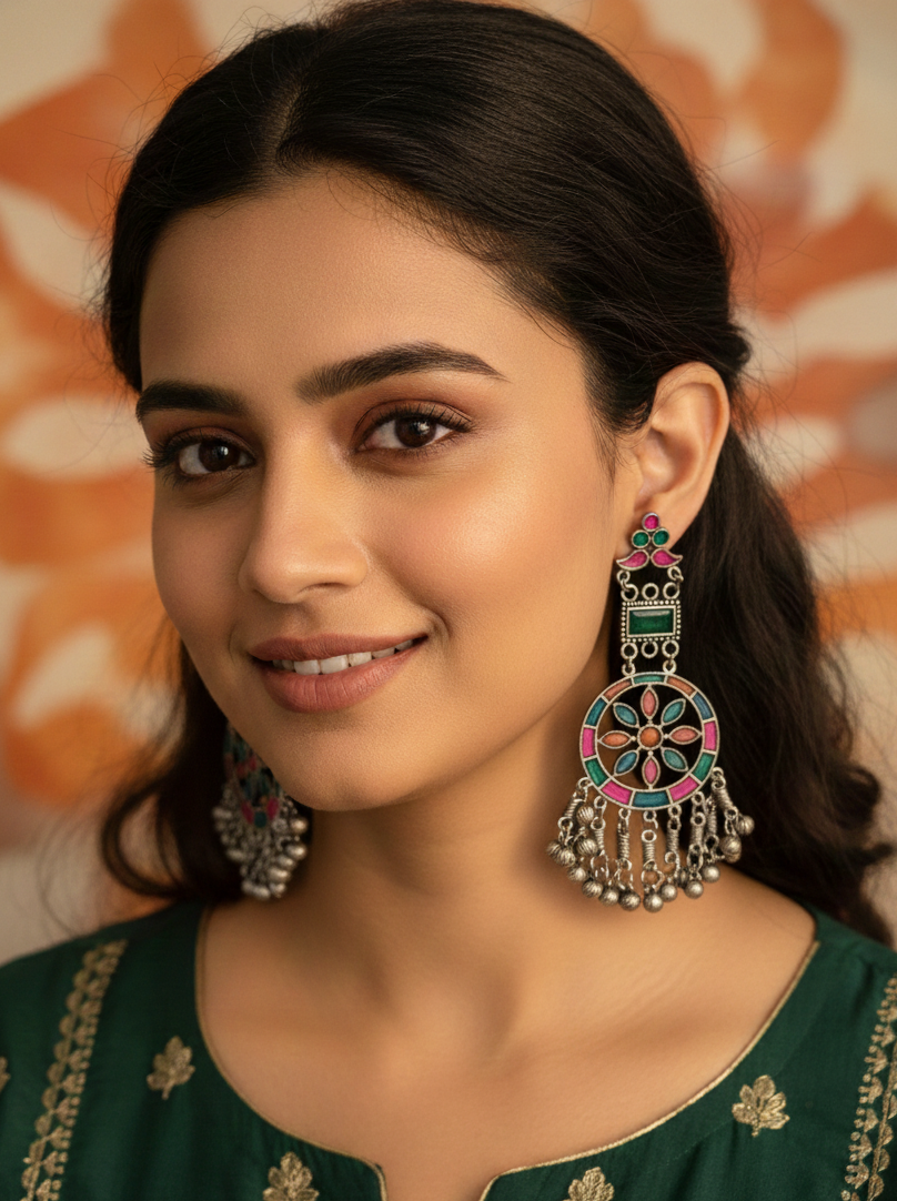 The Mohak Embellished Earrings