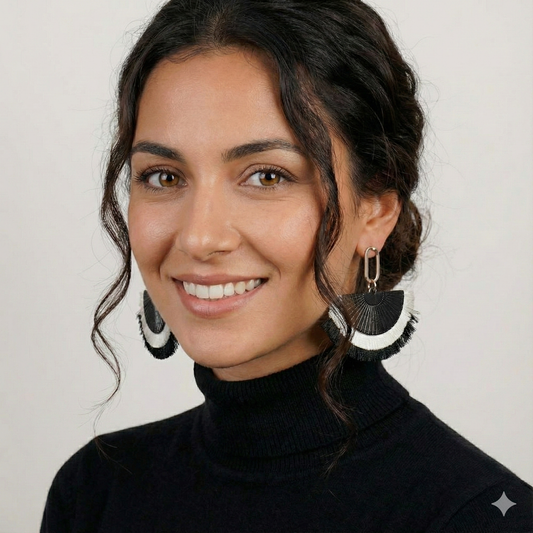 Black Tassel Earrings