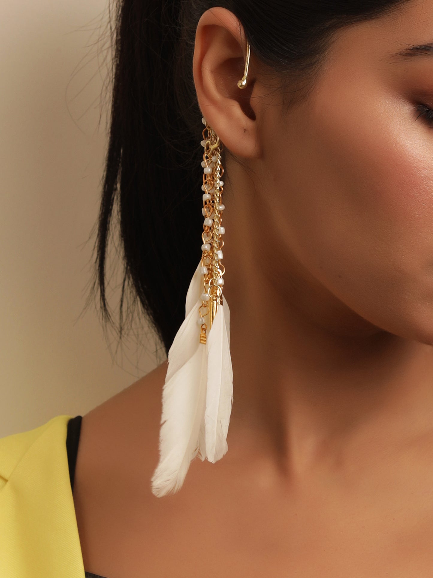 The Quilt Feather Earcuff