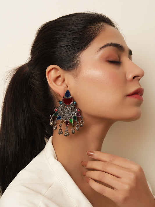 The Saundarya Art Afghan Earrings