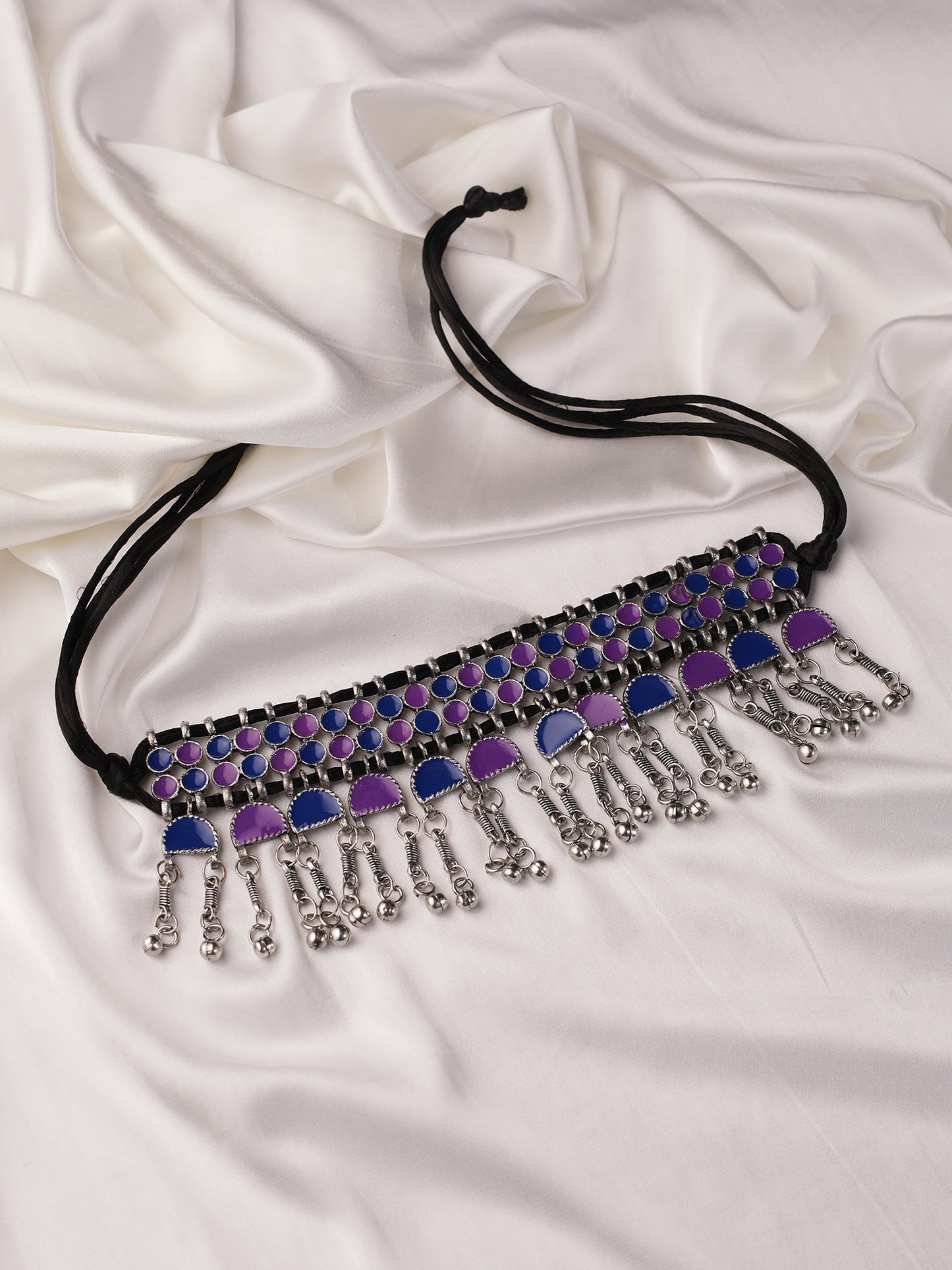 The Starry Constellation Choker in Blue & Purple