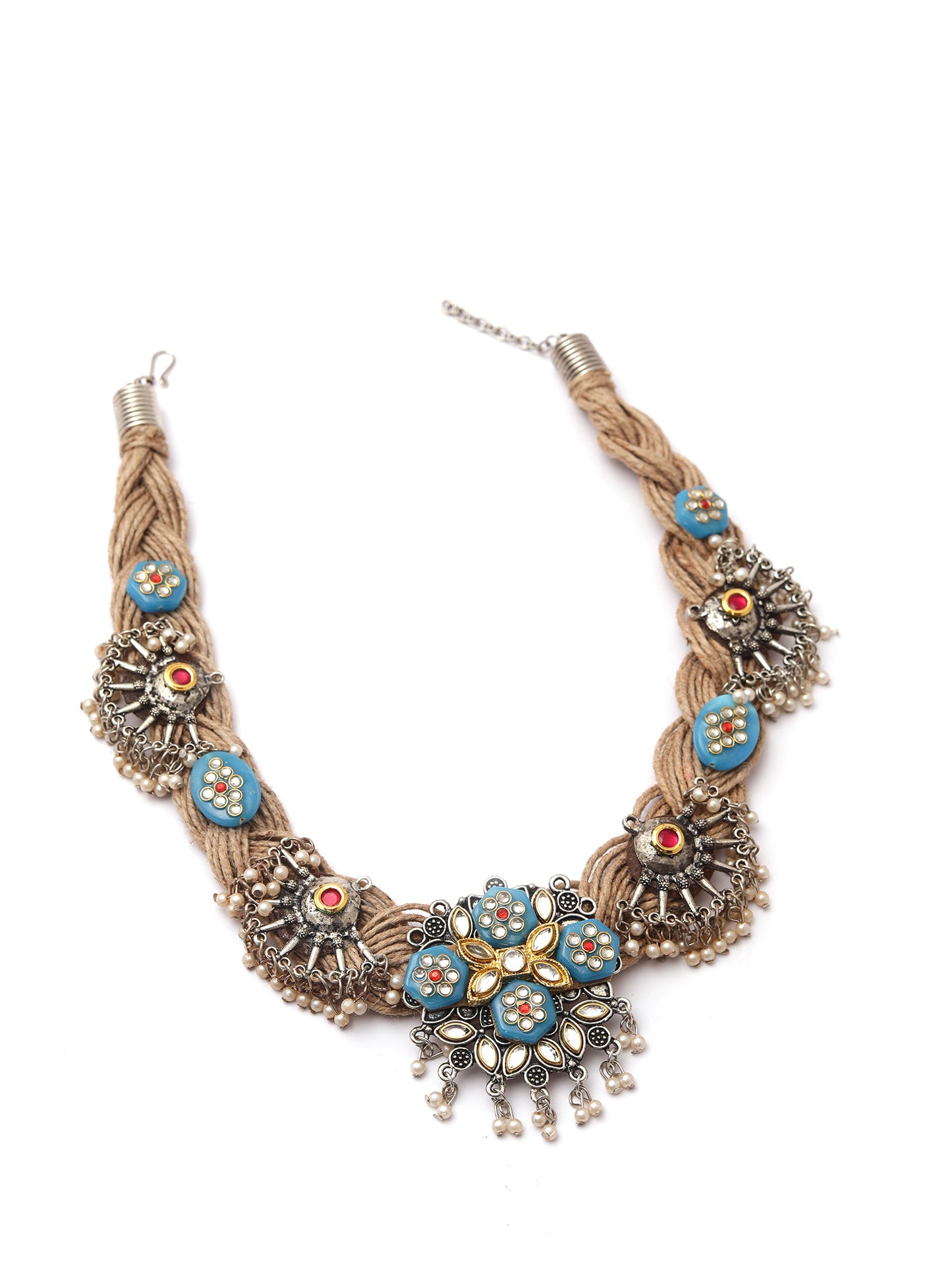 The Abloom Threaded Yarn Jute Necklace