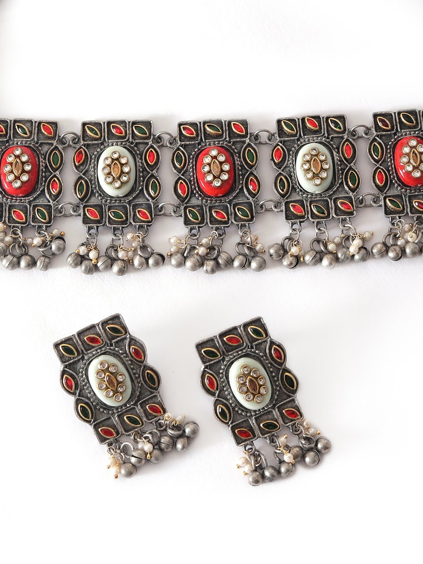 The Regal Barfee Choker Set