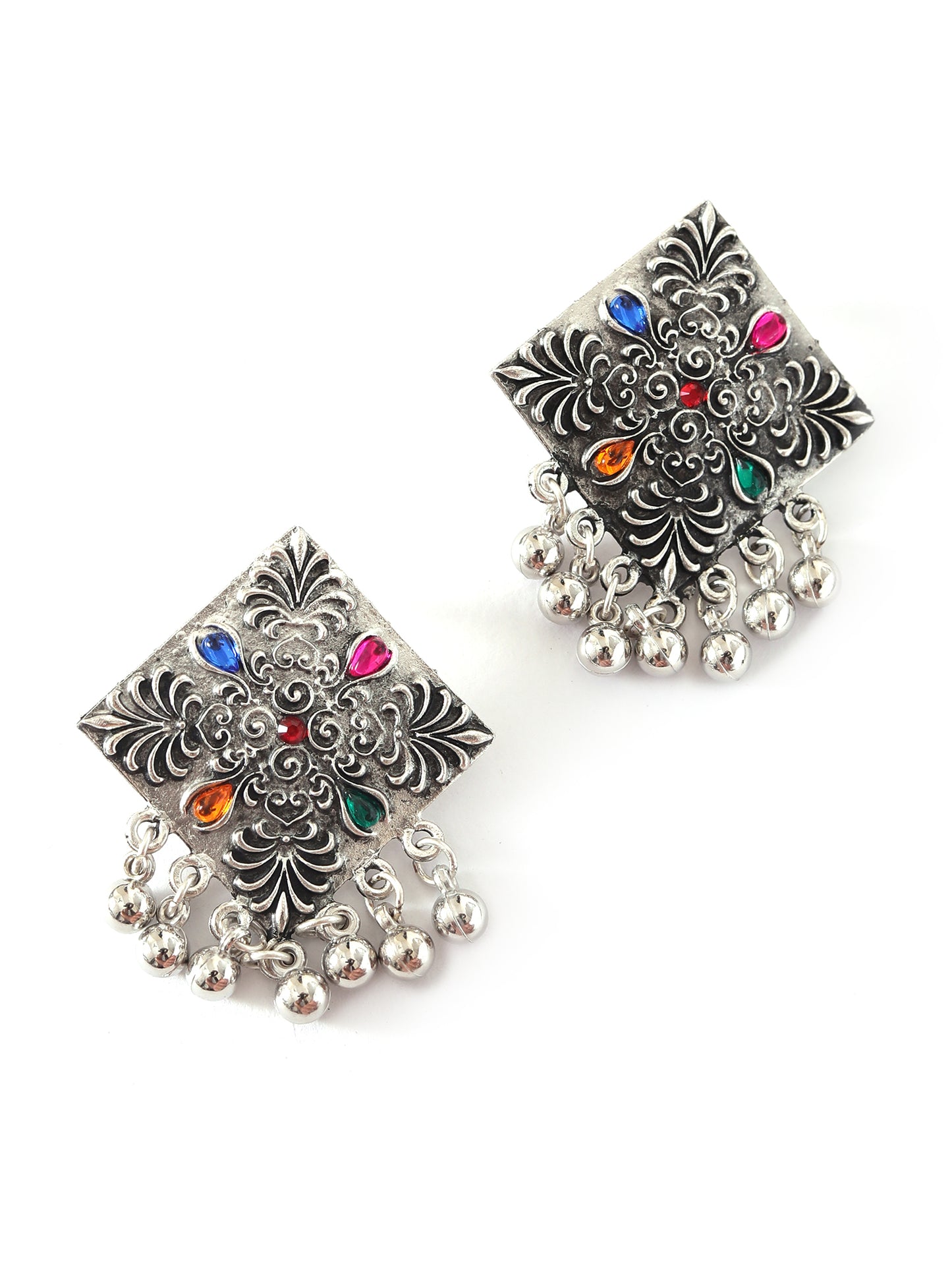 The Gorgeous Fetters Necklace Set with Multicolor Stone