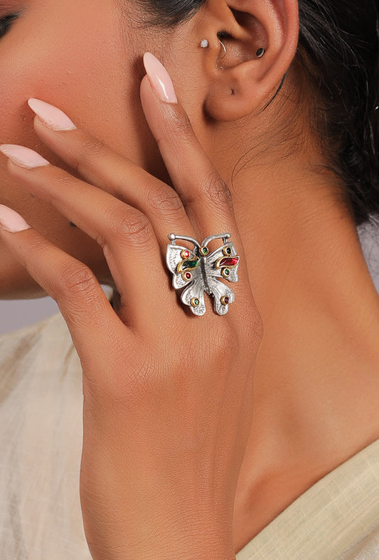 The Metalmark Butterfly Ring