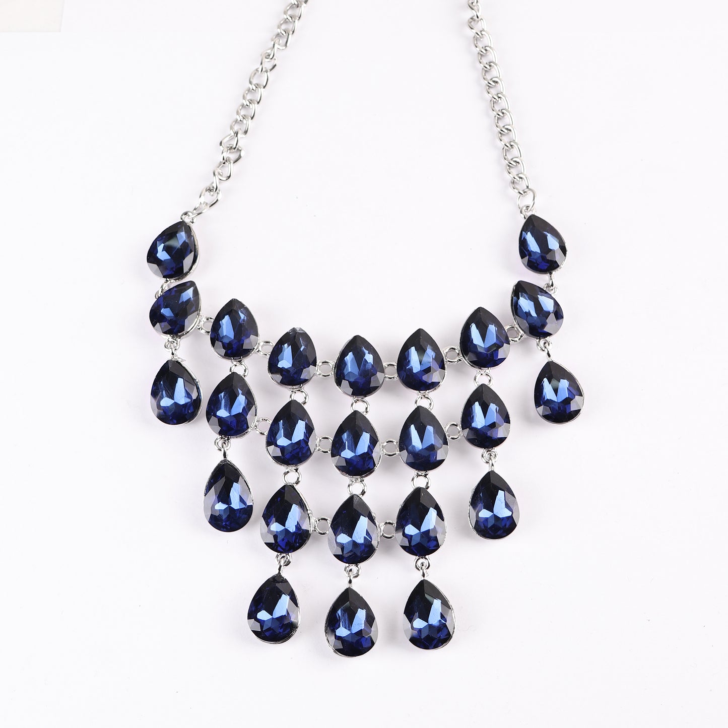 Necklace Set,Tear Drop Magic Necklace Set in Blue - Cippele Multi Store