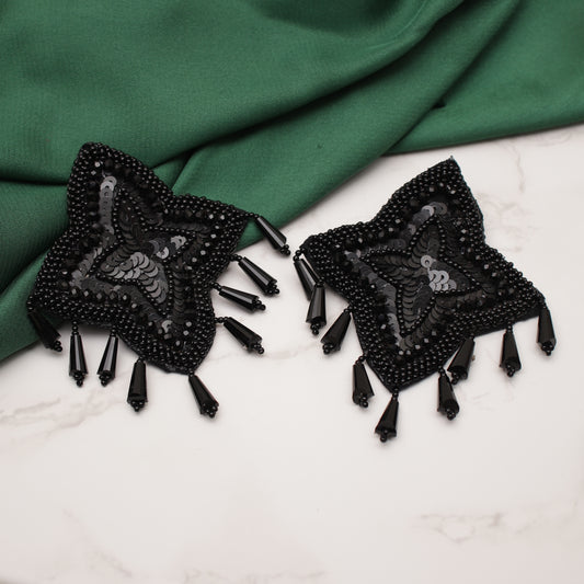 The Black Trinky Sea Star Earrings