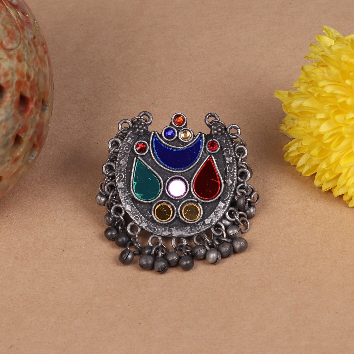 The Tringly Trinklets Afghani Adjustable Ring