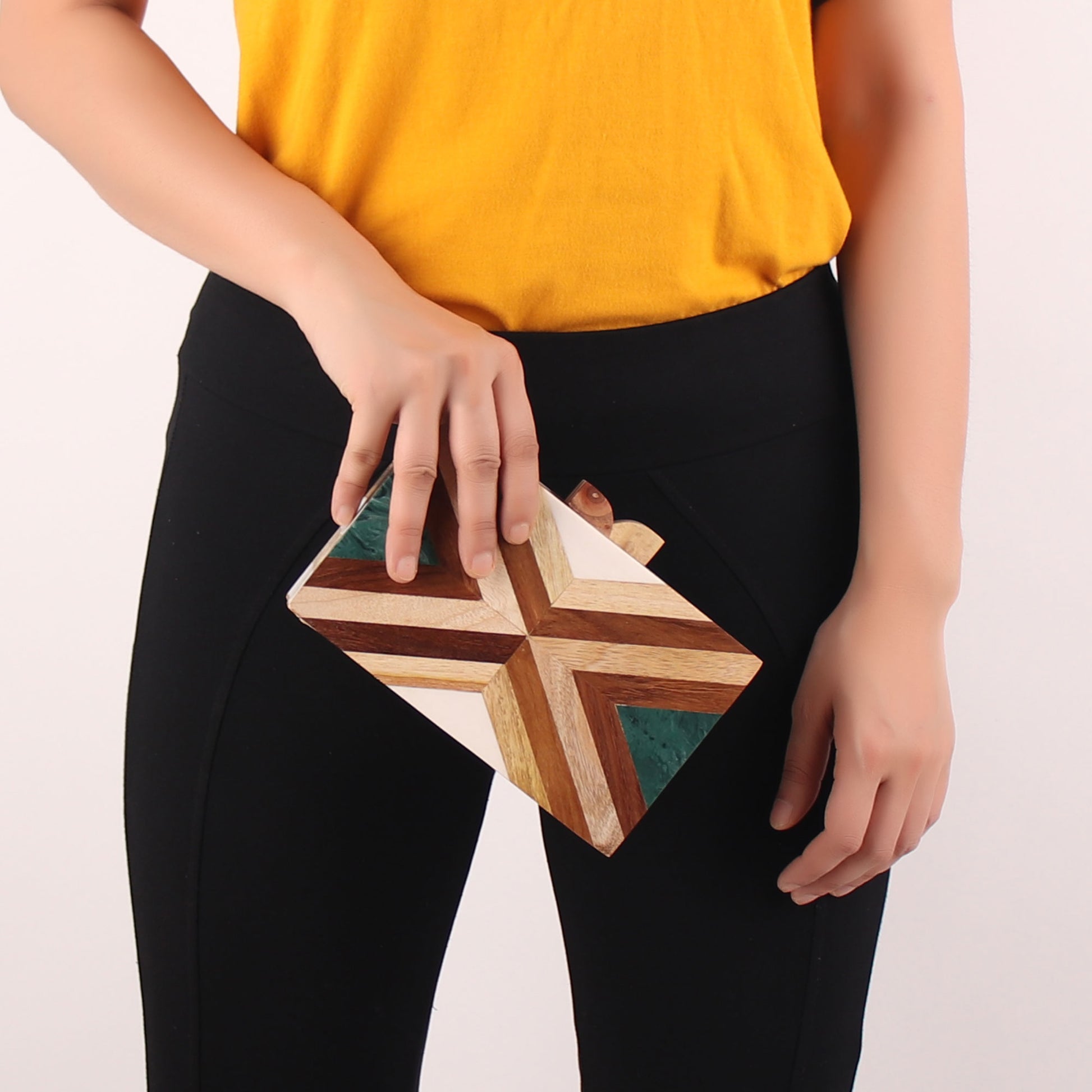 Clutch,The Wooden Textured Clutch - Cippele Multi Store