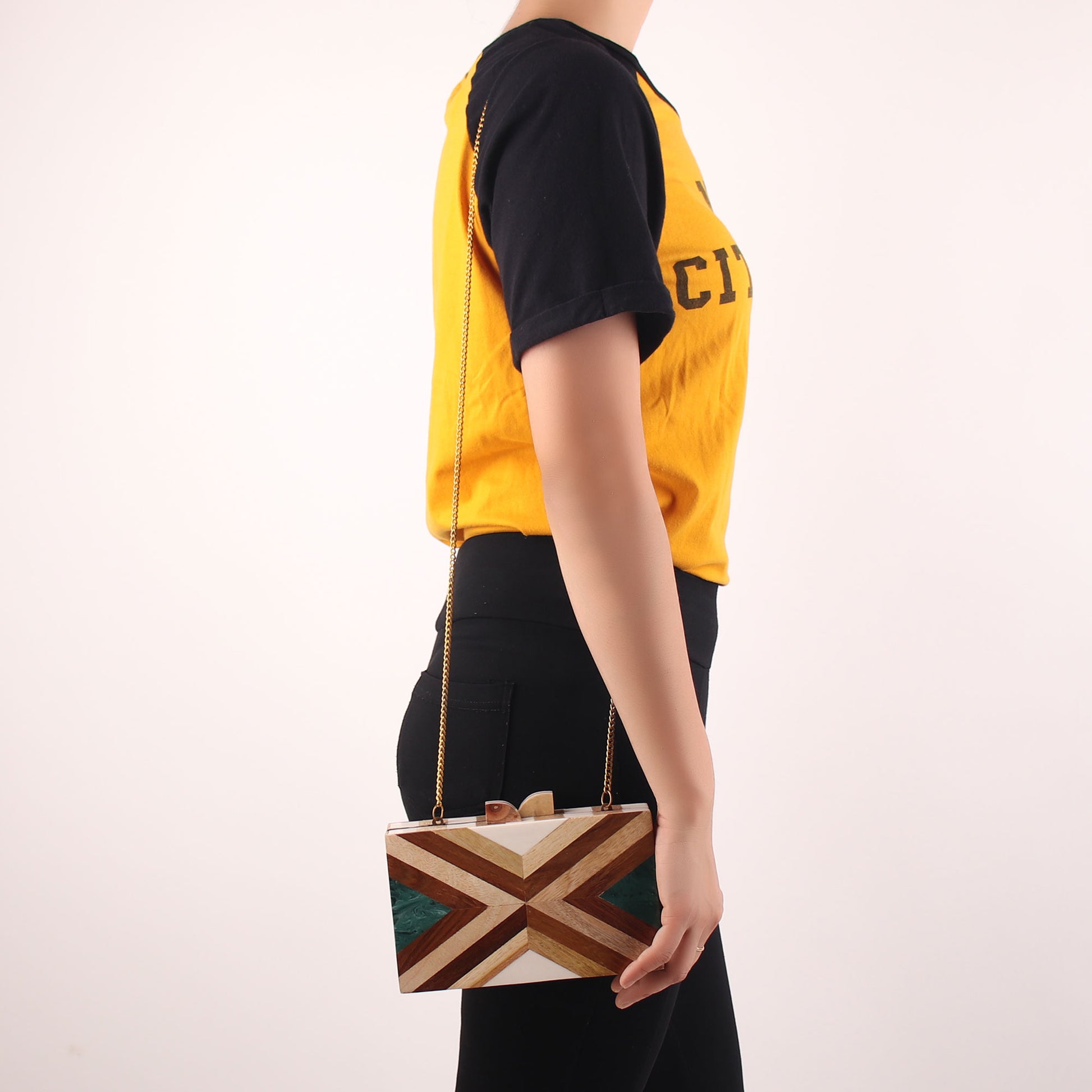 Clutch,The Wooden Textured Clutch - Cippele Multi Store