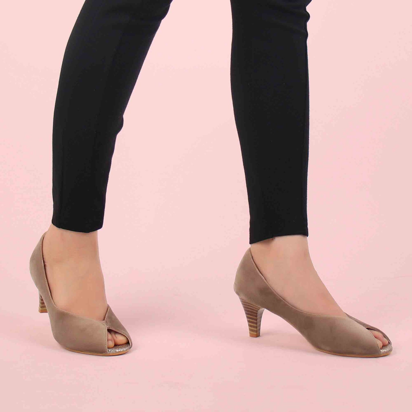 Foot Wear,The Stylish Sneaky Brown Heels - Cippele Multi Store