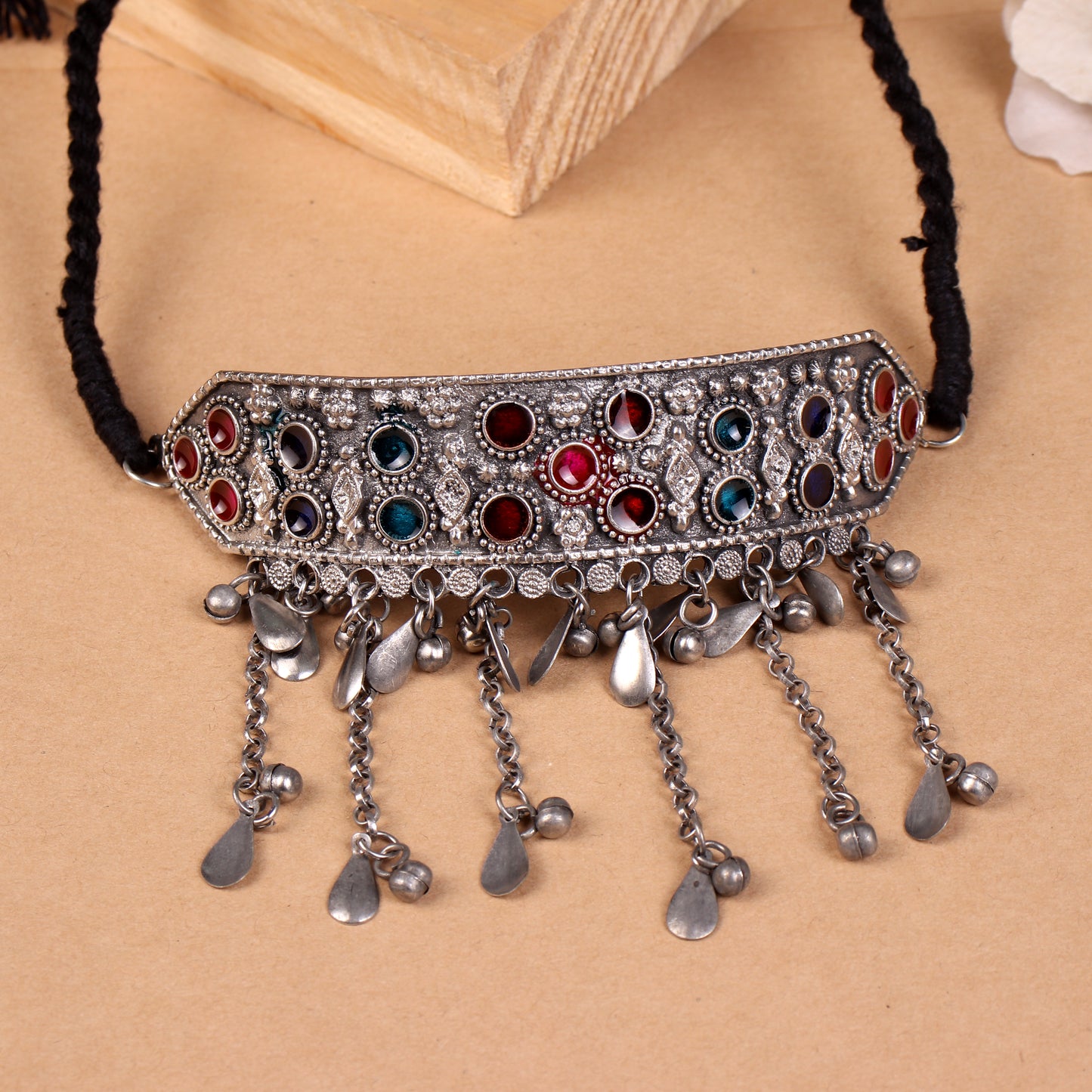 Exotic Ornamented Metal Choker