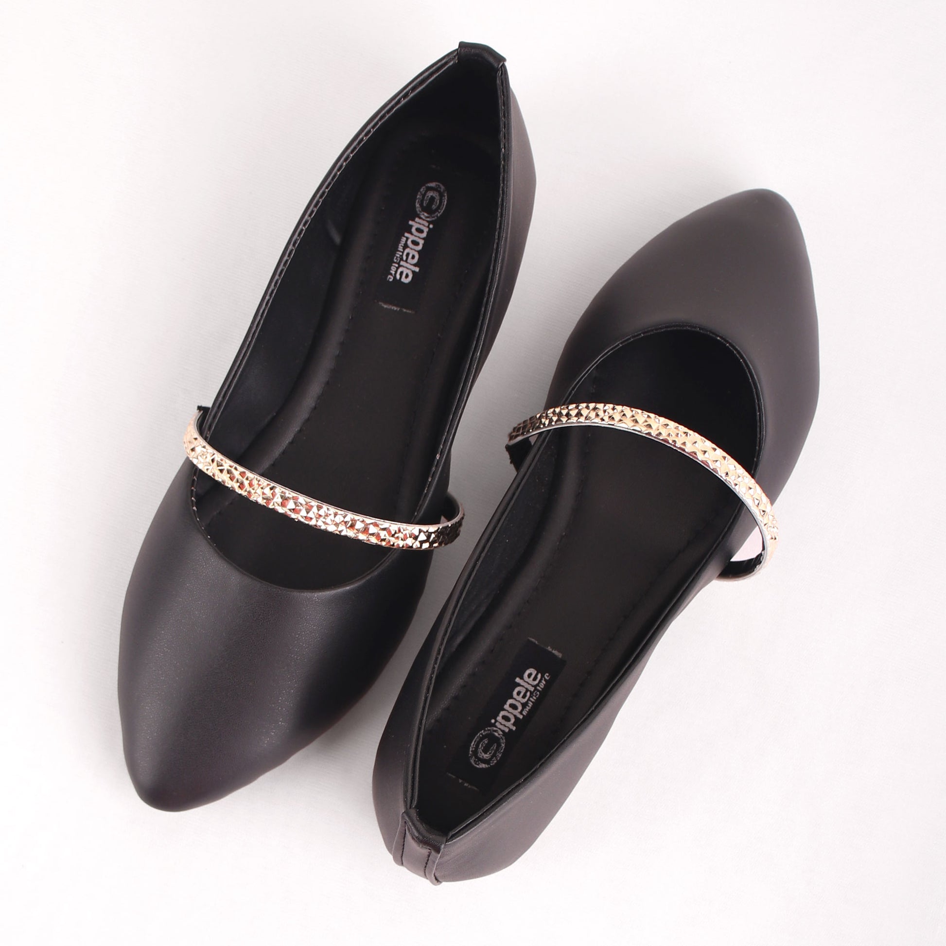 Foot Wear,The Ornamented string Black Belly - Cippele Multi Store