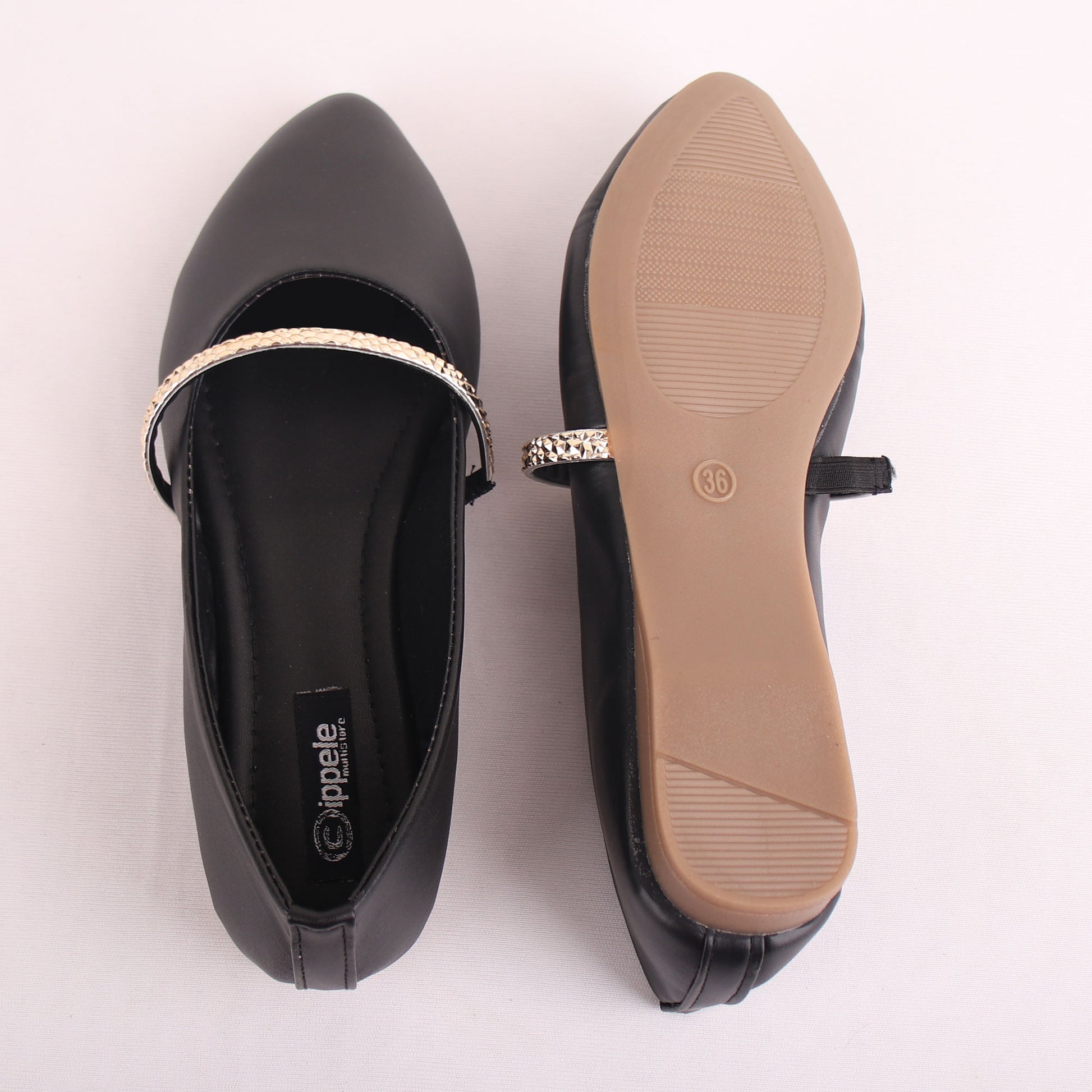 Foot Wear,The Ornamented string Black Belly - Cippele Multi Store
