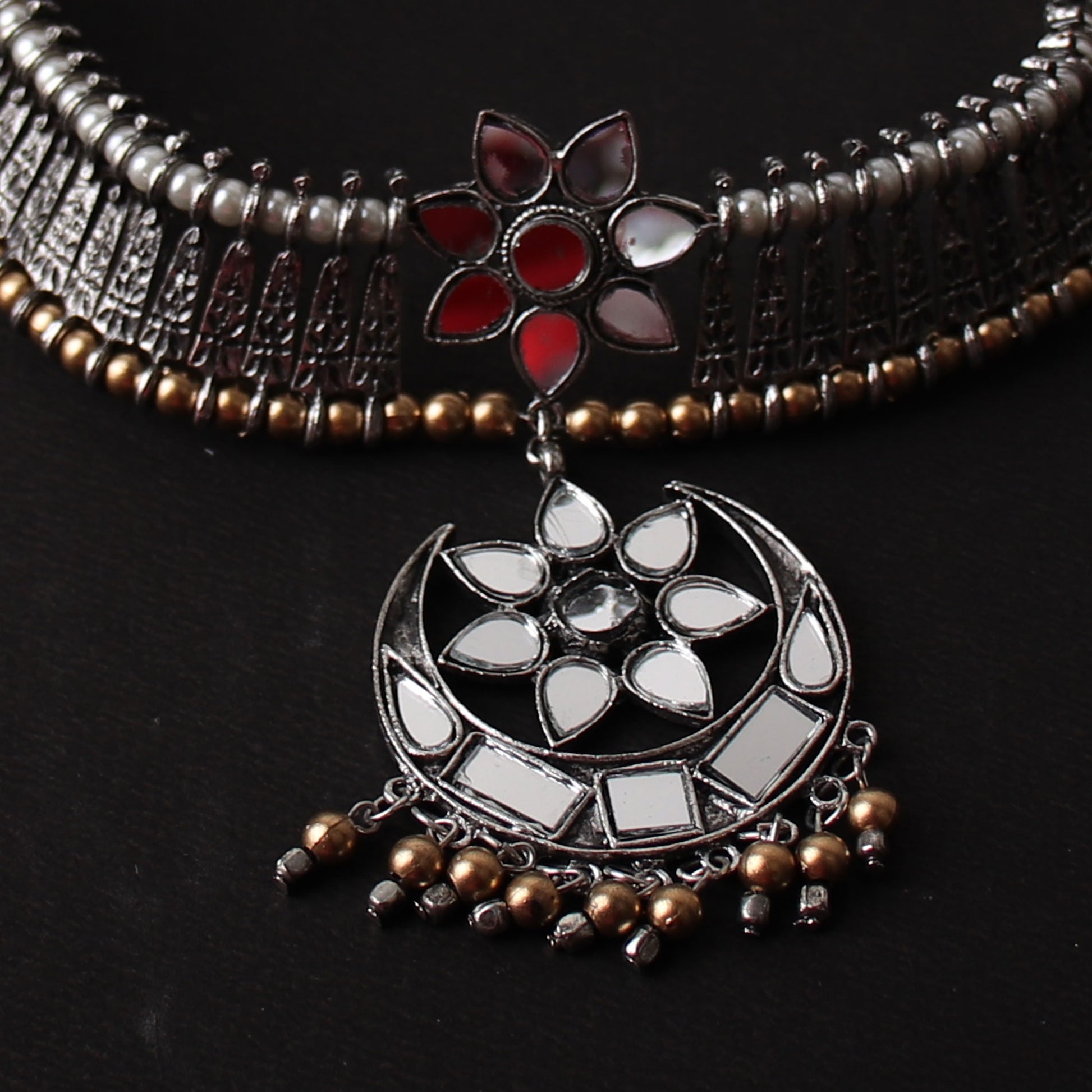 Necklace,The Turkish Glassy Choker Necklace - Cippele Multi Store