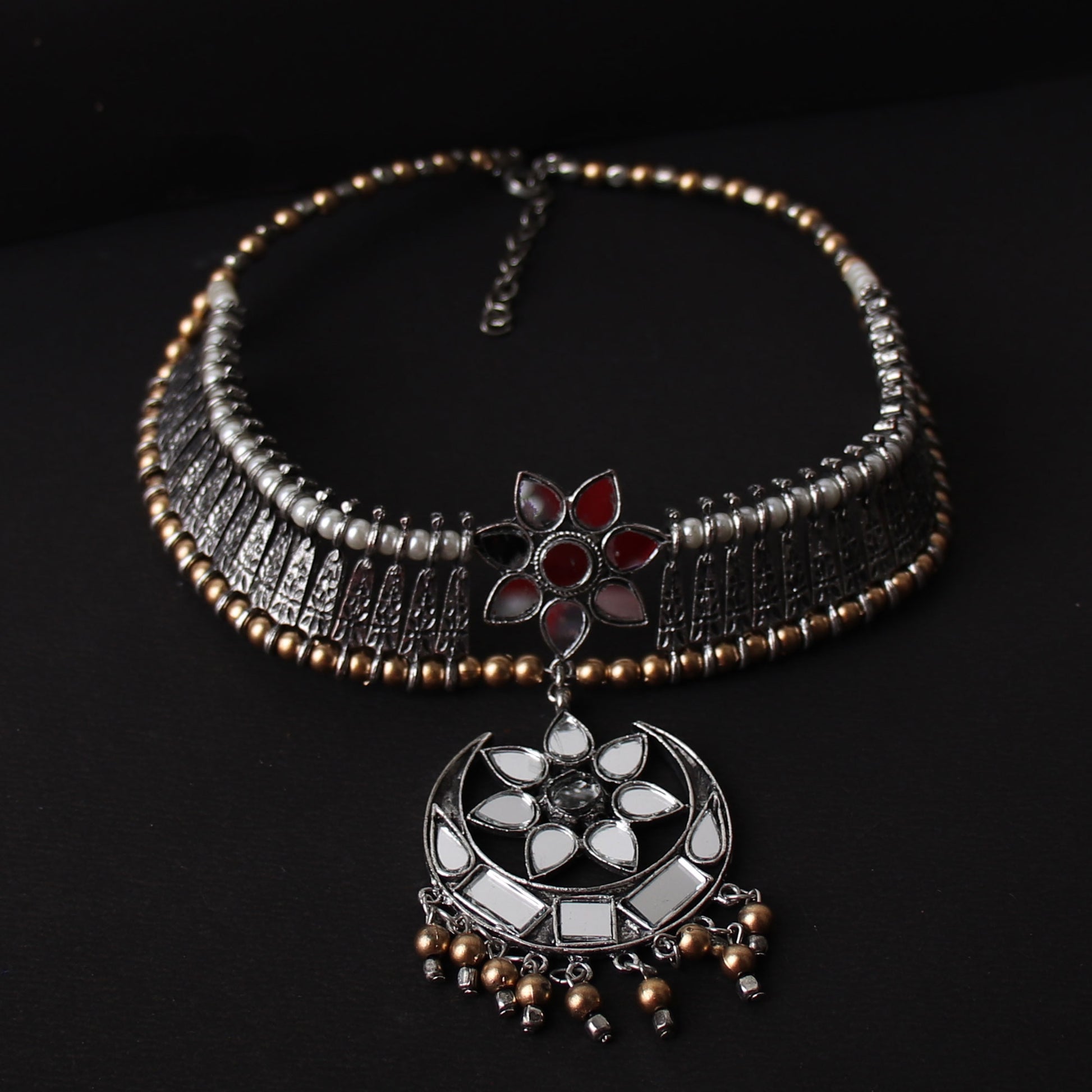 Necklace,The Turkish Glassy Choker Necklace - Cippele Multi Store