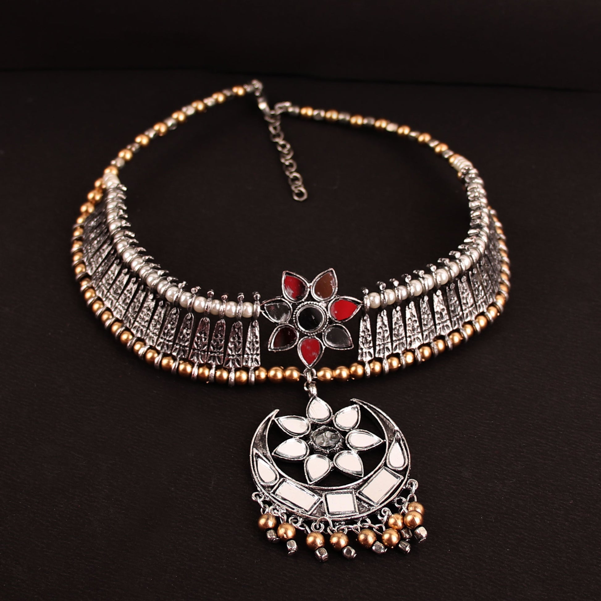 Necklace,The Turkish Glassy Choker Necklace - Cippele Multi Store