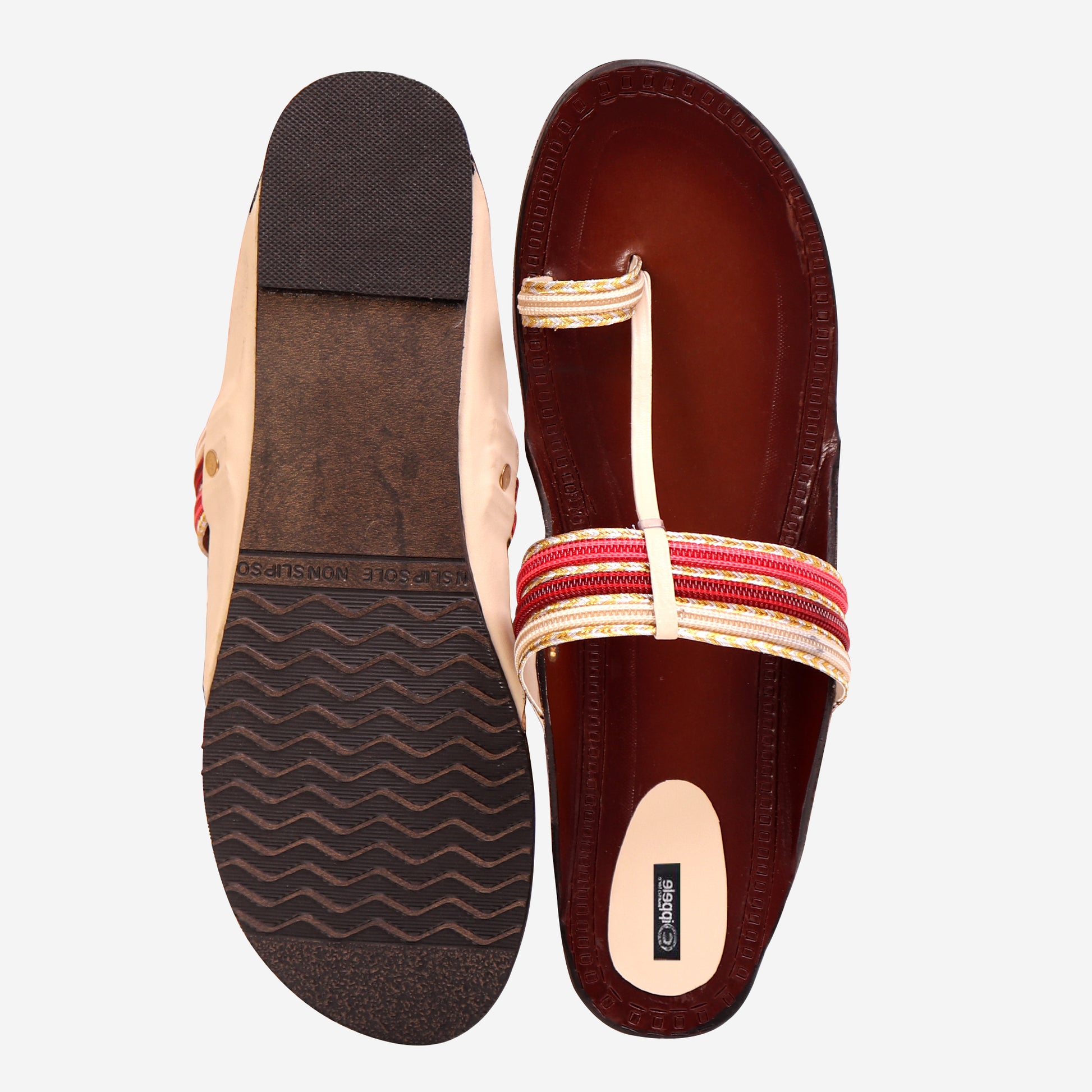 Foot Wear,Brown Base Everyday Flats - Cippele Multi Store
