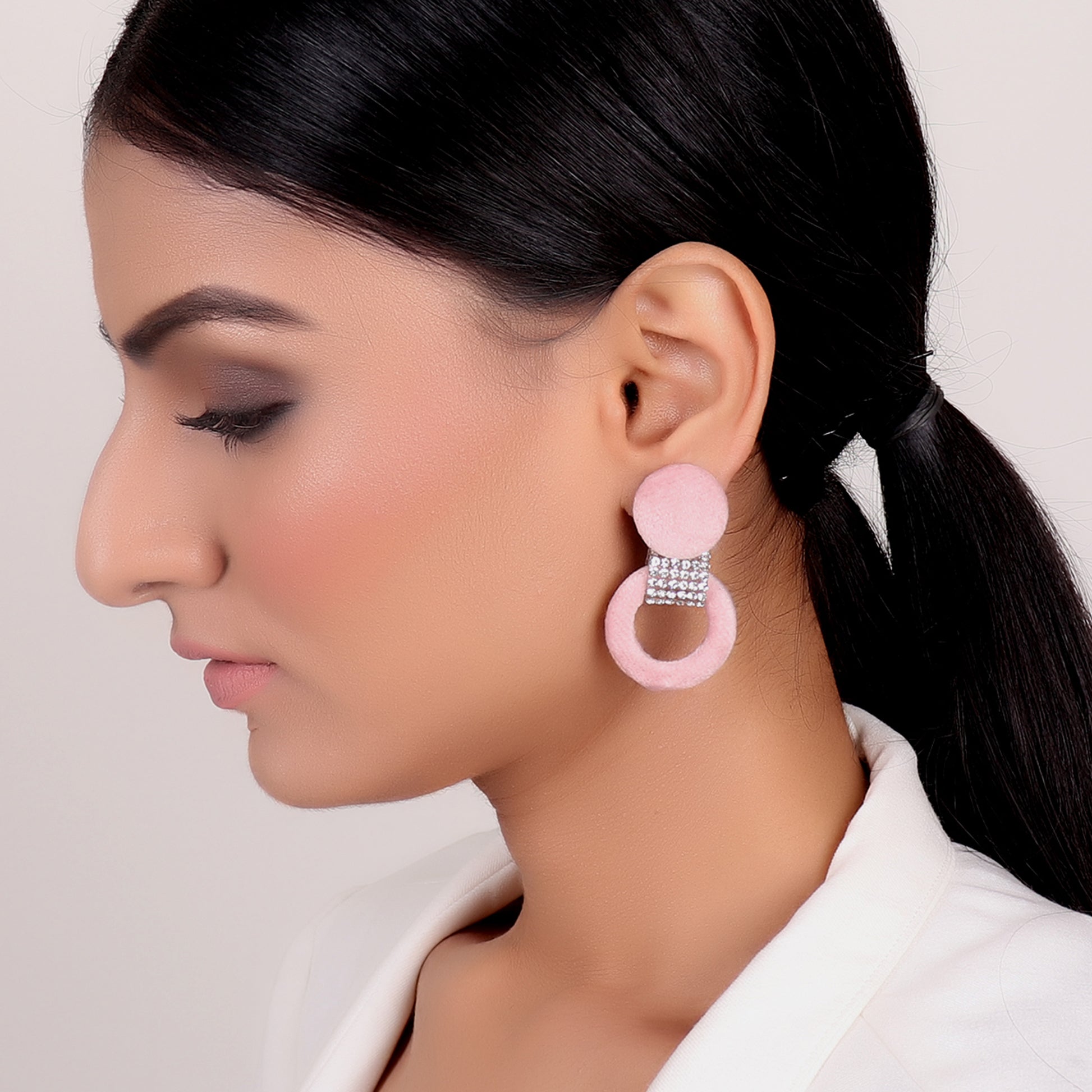 Earrings,Infinity Loop fashion Earrings in Pink - Cippele Multi Store