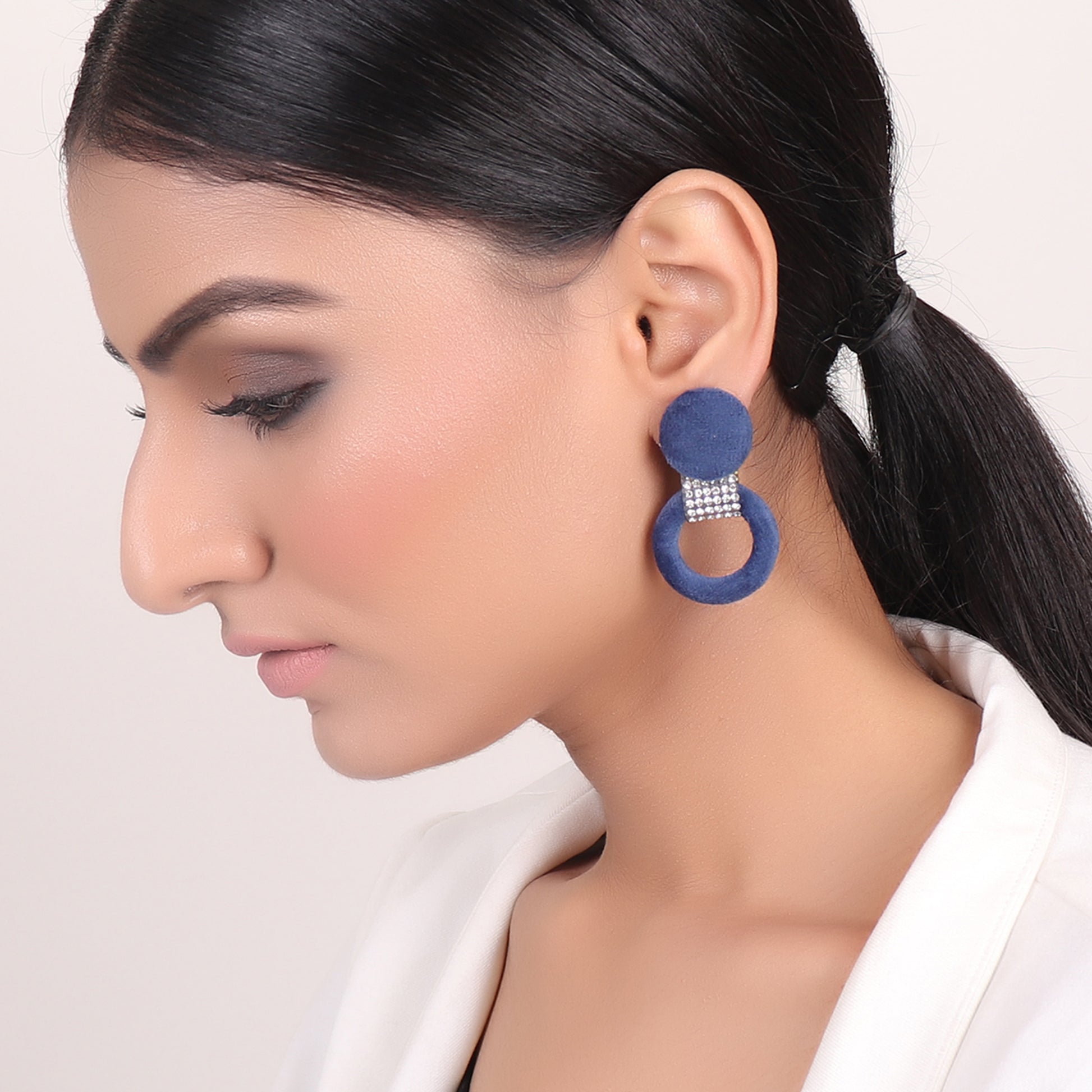 Earrings,Infinity Loop fashion Earrings in Blue - Cippele Multi Store