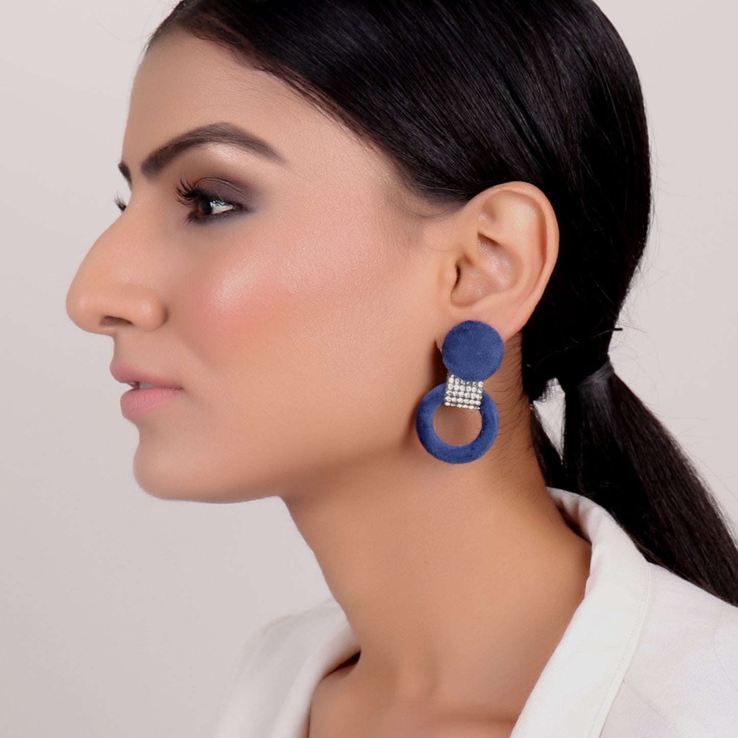Earrings,Infinity Loop fashion Earrings in Blue - Cippele Multi Store