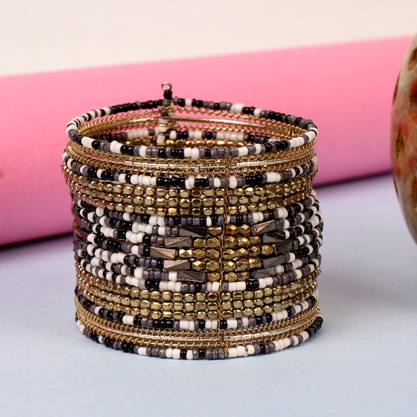 The Vivid Glowing Bangle in Shades of Black
