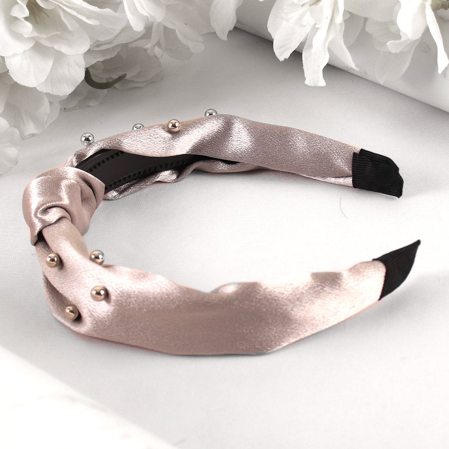HairBand,The Hair Flair Satin Hair Band in Grey - Cippele Multi Store