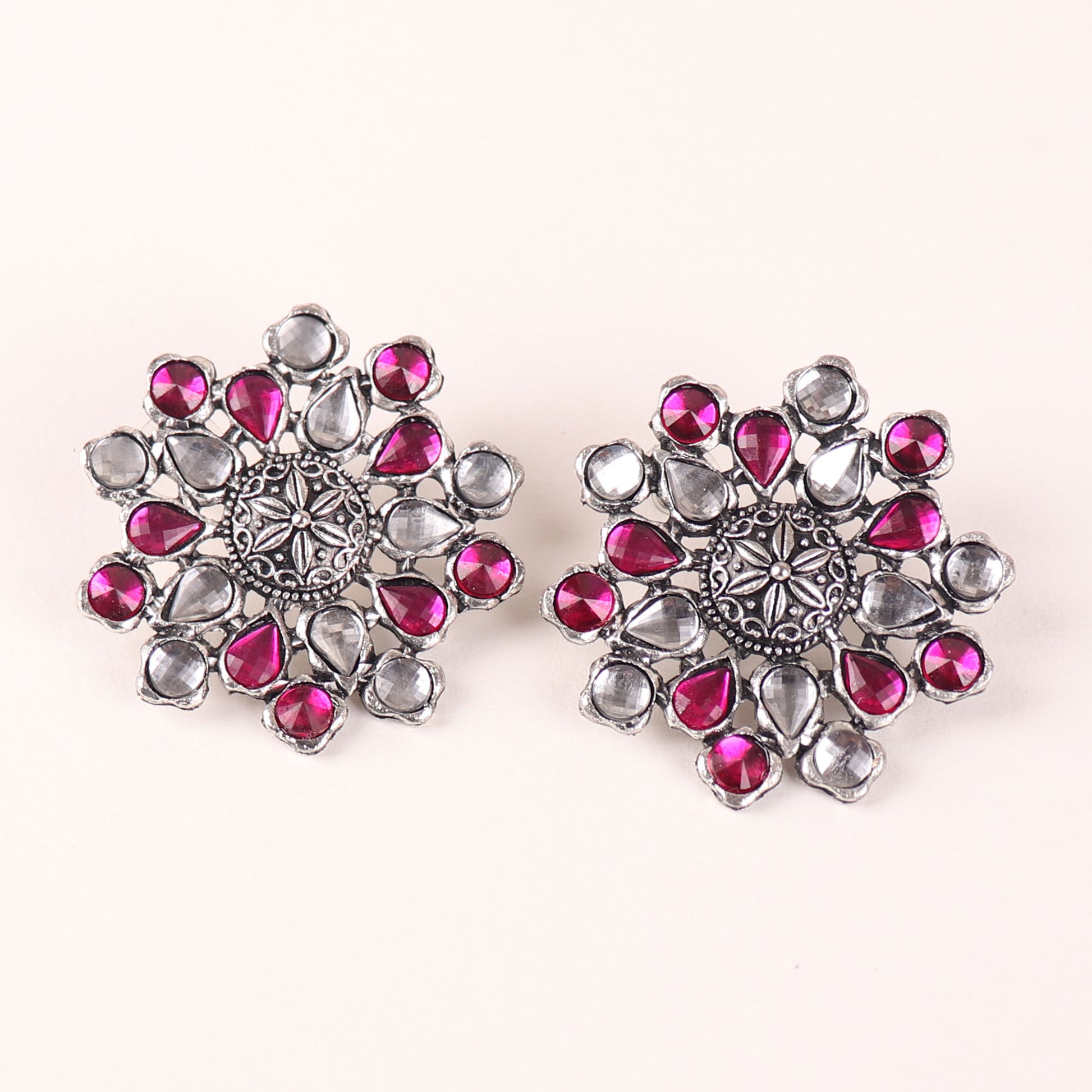 Earrings,The Pearl Hive Studs in Pink - Cippele Multi Store