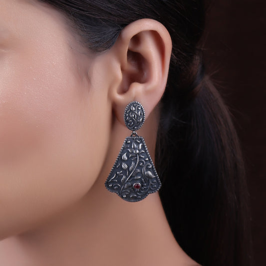 Earrings,The Daffodils Silver Look Alike Earring - Cippele Multi Store