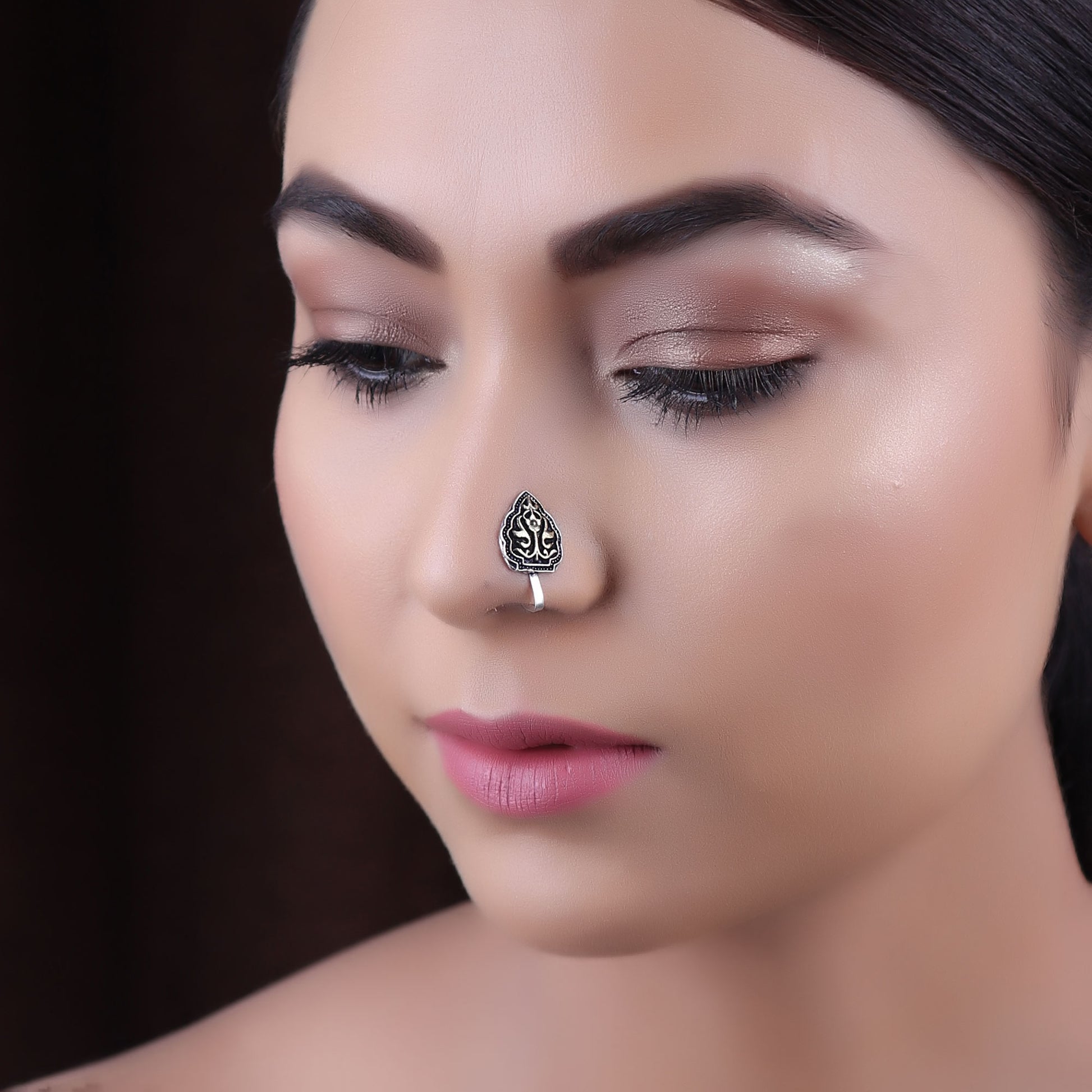 Nose Pin,Power Nose Pin in Dual Tone - Cippele Multi Store