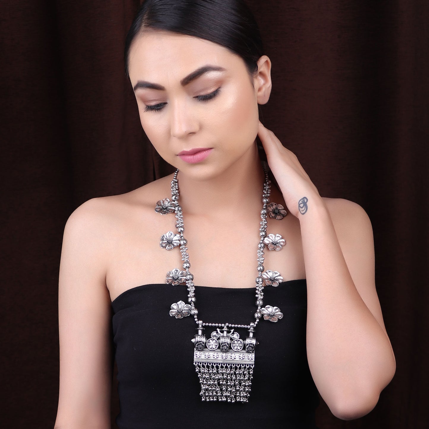 Necklace,The Imperial Treasure Necklace in Silver - Cippele Multi Store