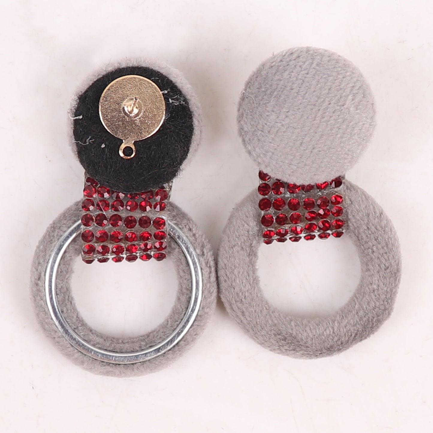 Earrings,Infinity Loop fashion Earrings in Grey - Cippele Multi Store