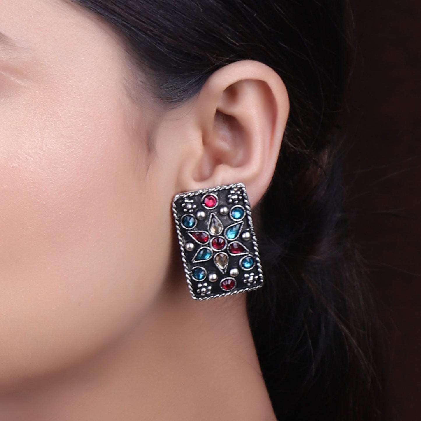 Necklace Set,The Afghani Necklace Set of Abundance in Turquoise Blue, Pink & Cream - Cippele Multi Store