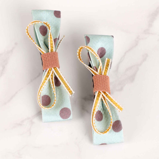 HairBand,Love Me Knot Hair Clips in Pista Green - Cippele Multi Store
