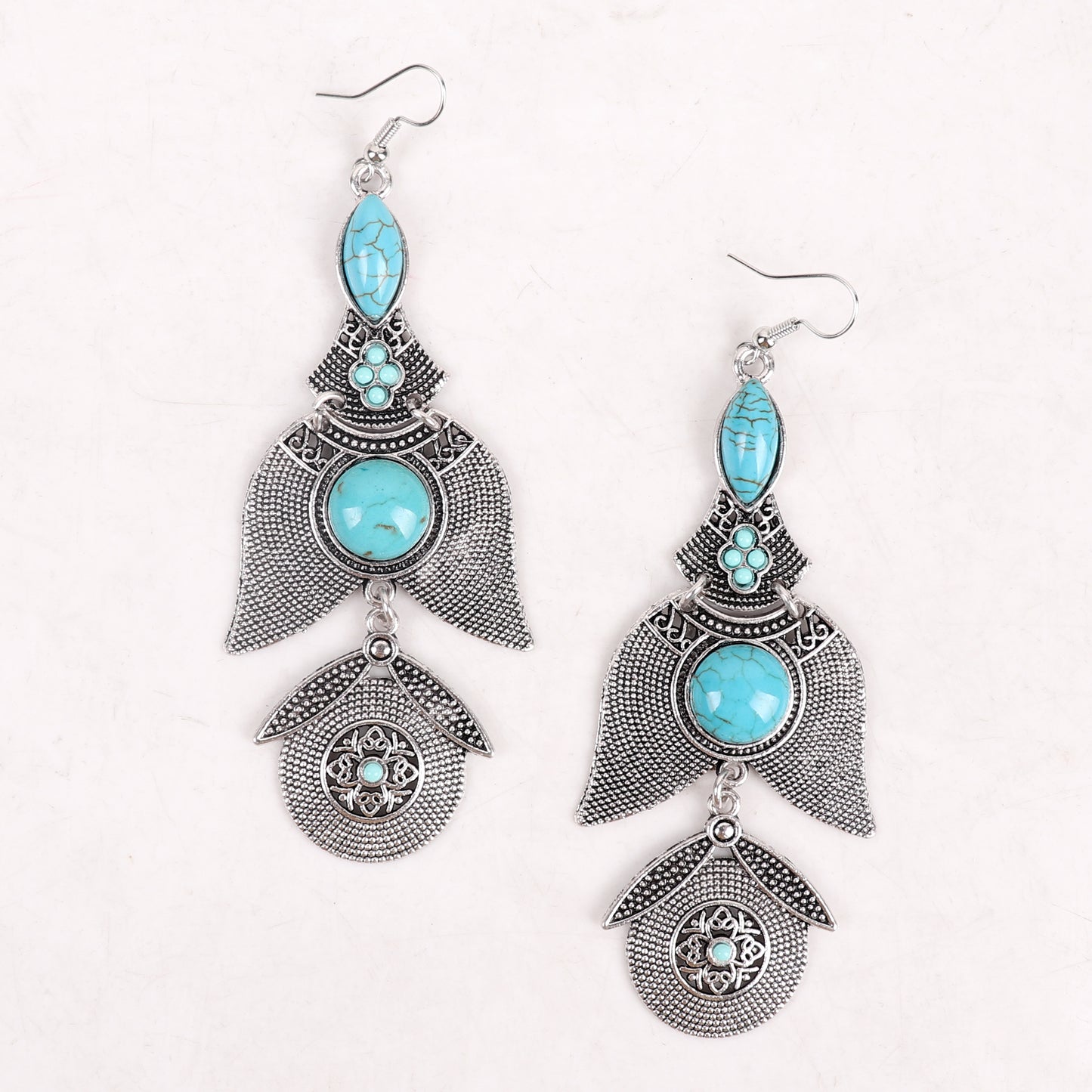 Earrings,Light Blue Stone Earrings - Cippele Multi Store
