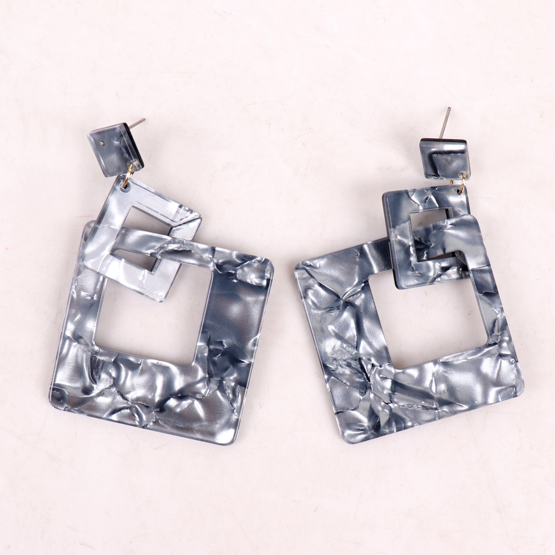 Earrings,Steel Silver Danglers - Cippele Multi Store