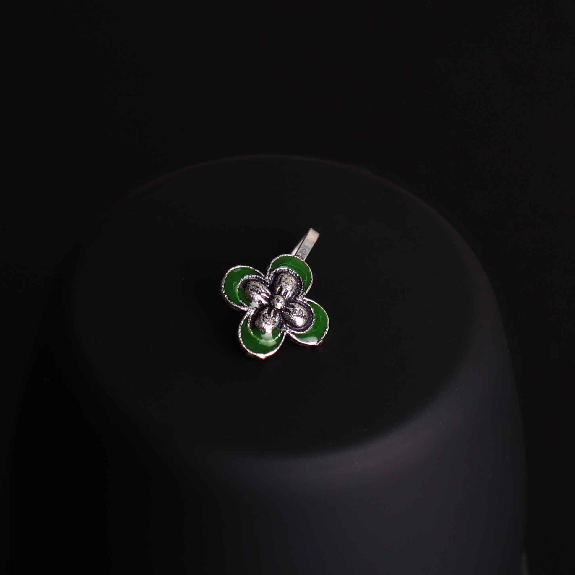 Nose Pin,The Butterfly Nose Pin in Green - Cippele Multi Store