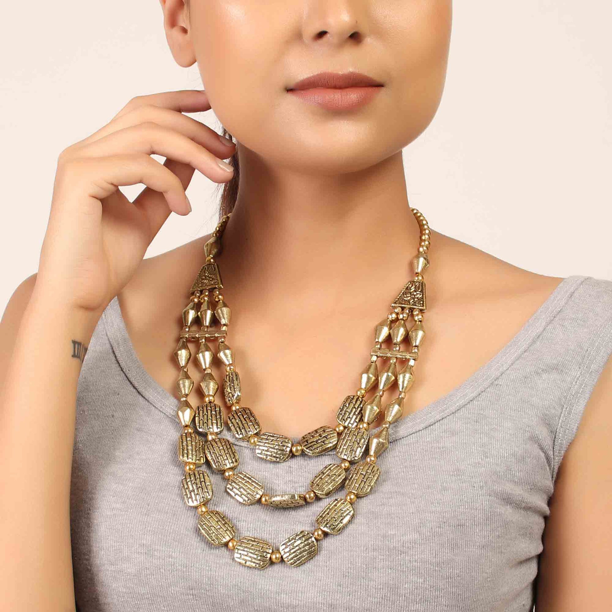 Necklace,The Dreamy Chip Necklace in Golden - Cippele Multi Store