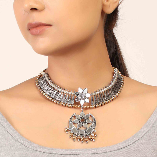 Necklace,The Turkish Glassy Choker Necklace - Cippele Multi Store